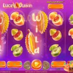 Nikmati keseruan dalam permainan slot online Lucky Durian dari Habanero yang menggunakan tema Durian dengan memiliki desain visual yang cerah dan bersih. Efek suara yang santai dan animasi yang halus memberikan pengalaman bermain yang nyaman, cocok untuk pemain yang ingin menikmati slot santai tapi tetap menguntungkan.